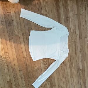 Chic White Long Sleeve Women's Top